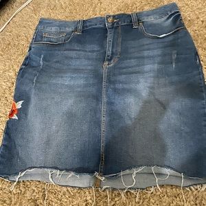 Seven7 Jean skirt size 14